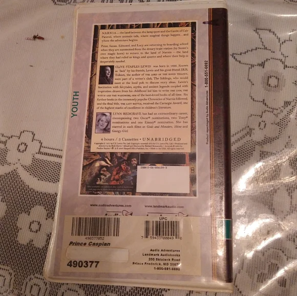 3 CS LEWIS Cassette Audiobooks Unabridged Voyage Dawn Treader Prince Last Battle - Picture 3 of 11